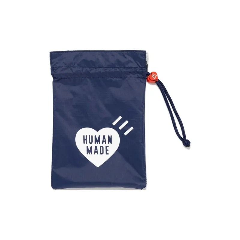 HUMAN MADE Cotton Drawstring Bag Storage Bag Trumpets Unisex Marine Blue-2