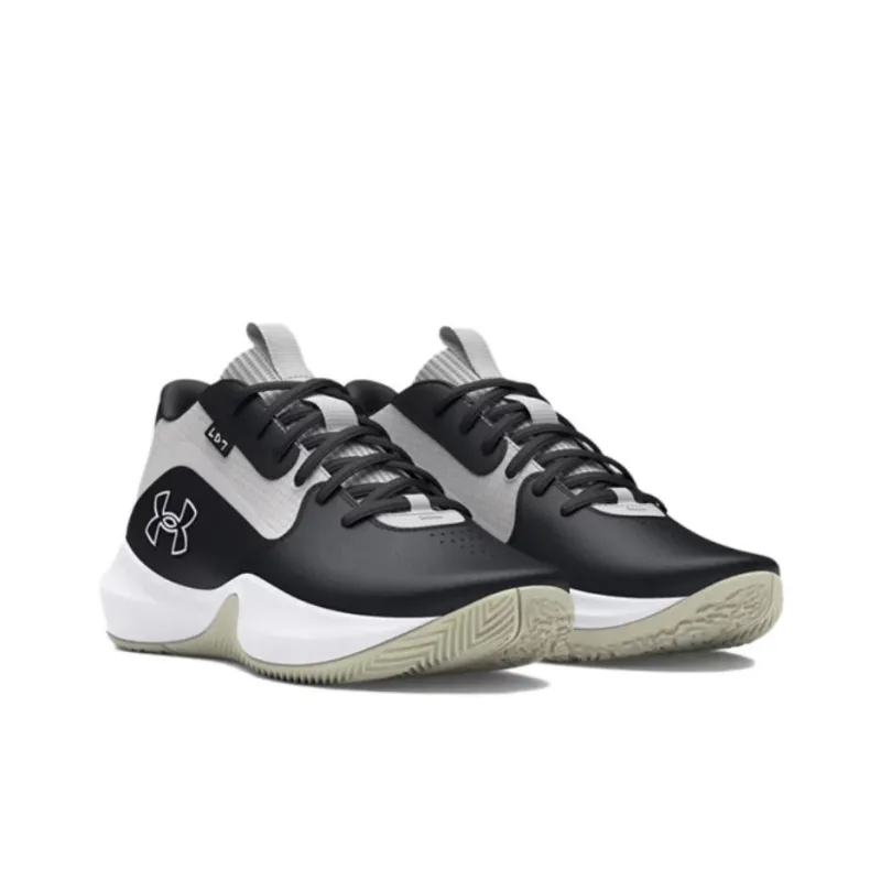 Under Armour Lockdown 7 Cushioning, Wear Resistant Low Top Basketball Shoes Men's Black Gray-3