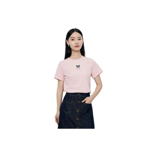 DESIGNICE T-Shirts Women's Millennial Pink