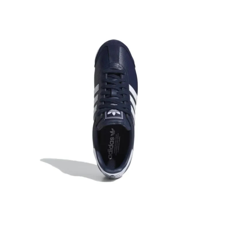 Adidas Originals Samoa Anti Slip Wear Resistant Low Top Casual Shoes Unisex Blue White-4