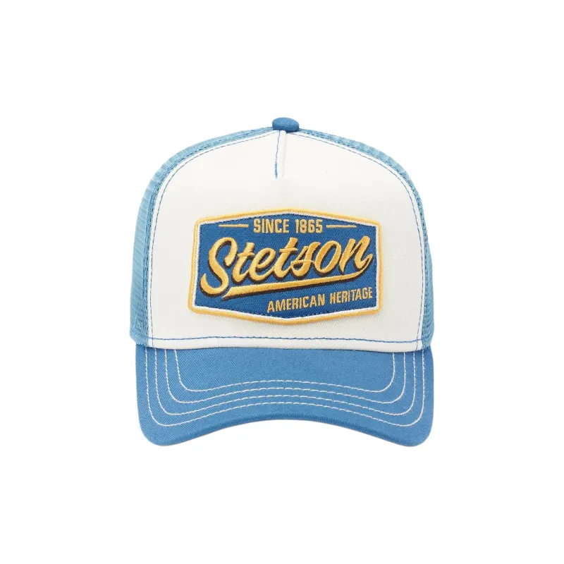 STETSON Cotton Polyester Baseball Caps Unisex Blue/Ecru-1