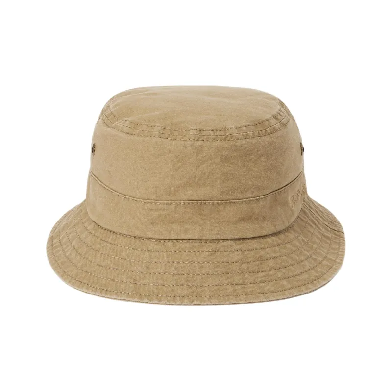 STETSON Cotton Bucket Hats Unisex Khaki-1