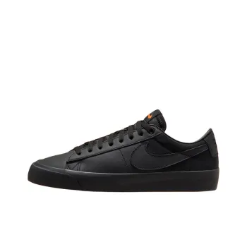Nike SB Blazer Anti Slip Wear Resistant Low Top Skateboard Shoes Unisex Black