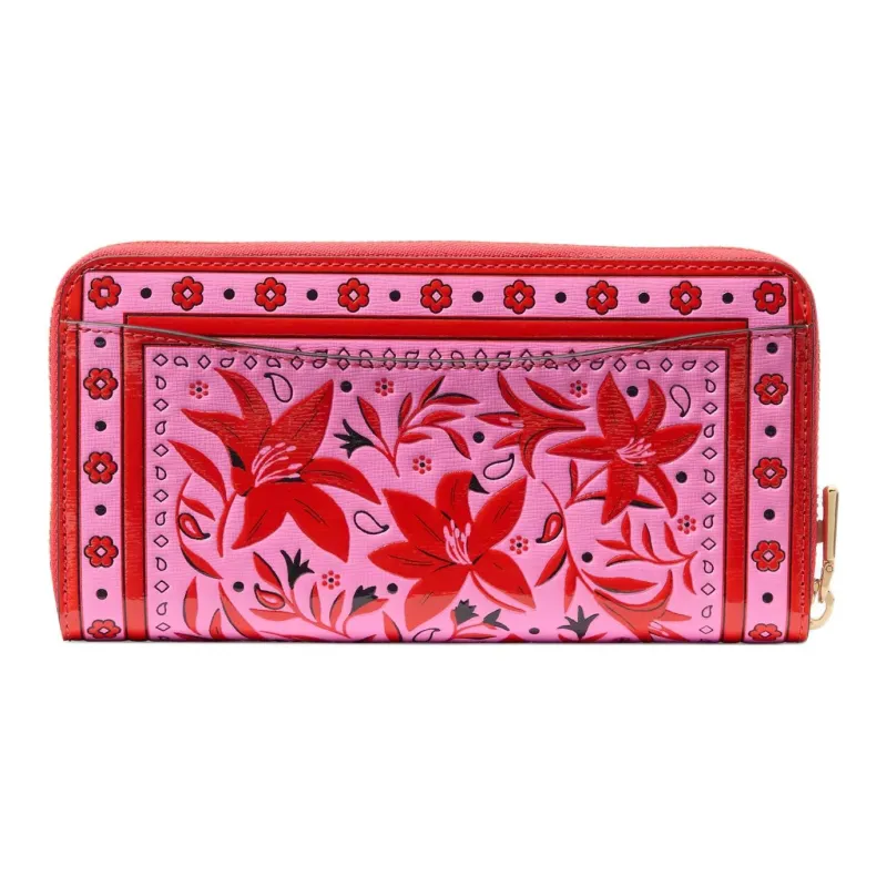 Kate Spade Saffiano Leather Wallet Women's Pink & Red-1