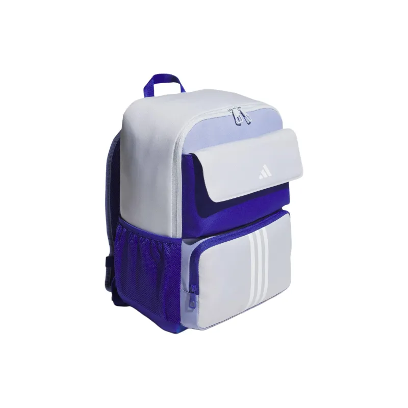 Adidas Recycled Polyester Backpack Men's Semi Fluorescent Blue-2