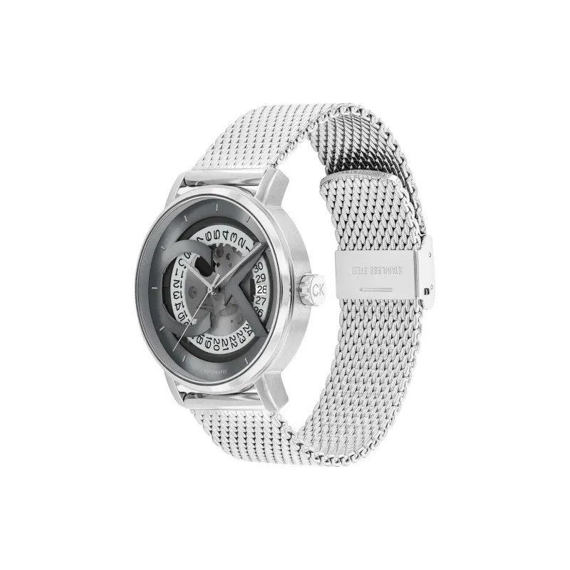 CALVIN KLEIN Wrist Watch Automatic Mechanical Movement Stainless Steel Strap 40mm Gray Dial Men's Watches-1