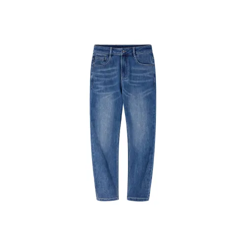 CAMEL Cone Loose Fit Micro Stretch Xinjiang Cotton Soft Skin Friendly Breathable Distressed Washable Jeans Men's