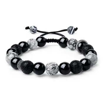 AFN Agate Year Of The Dragon Chinese Zodiac Jade Bracelet Unisex