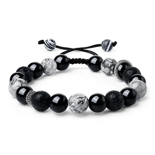AFN Agate Year Of The Dragon Chinese Zodiac Jade Bracelet Unisex