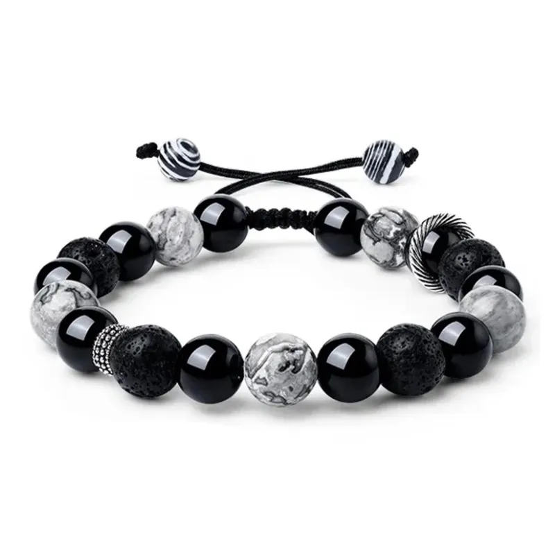 AFN Agate Year Of The Dragon Chinese Zodiac Jade Bracelet Unisex-0
