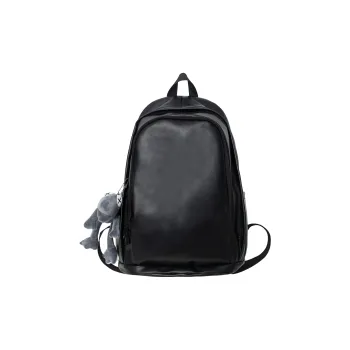 Cwatcun PU Backpack Unisex Black/White/Brown
