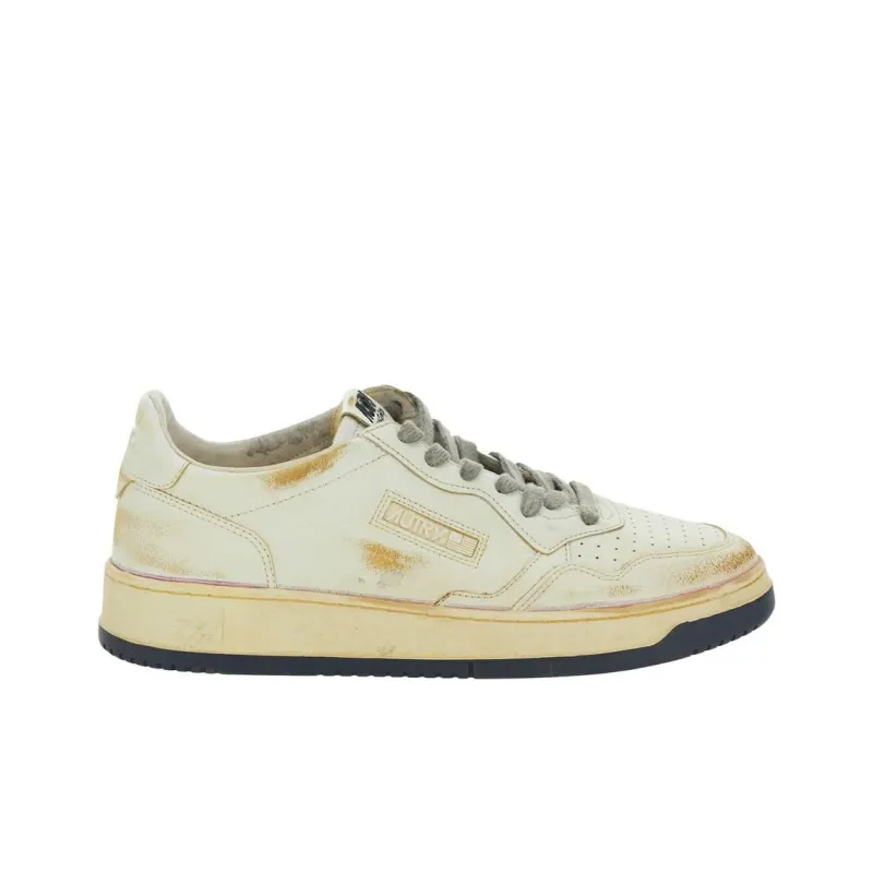 AUTRY Super Vintage Skateboard Shoes Men's Beige-1