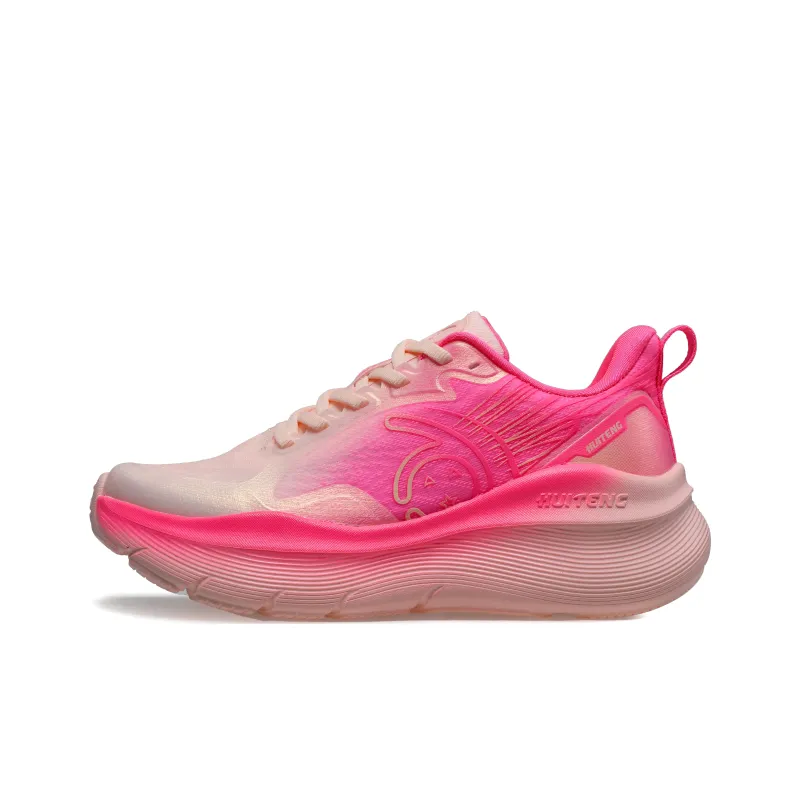 HUITENG Running Shoes Unisex Low Top Rainbow Pink/Dream Purple/Sky Blue/Sunrise Orange/Midnight Black-24