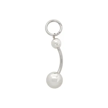 JUSTINE CLENQUET ABS Resin Keychains Men's Silver