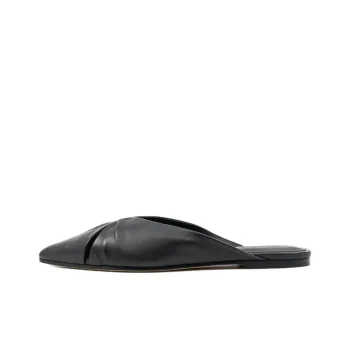 STUDIO AMELIA Wrap-toe Slippers Women's Black
