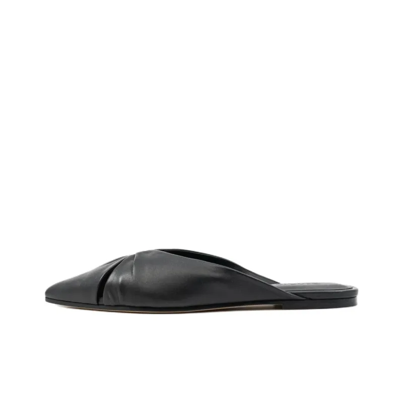 STUDIO AMELIA Wrap-toe Slippers Women's Black-0