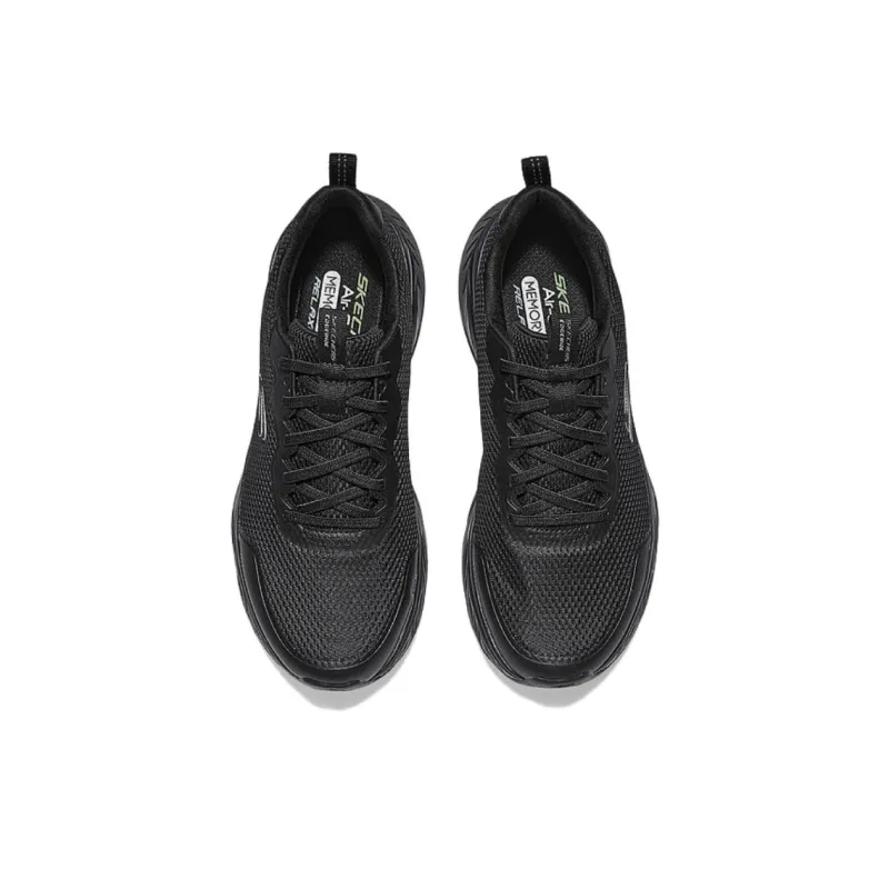 Skechers Sport Anti Slip Wear Resistant Breathable Supportive Rebound Low Top Running Shoes Men's Black-4