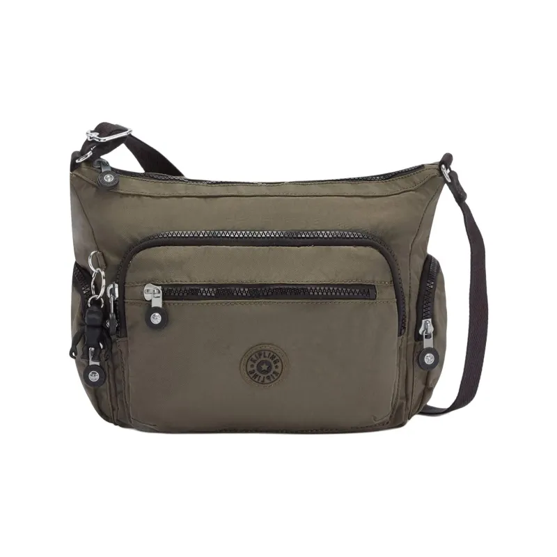 Kipling Nylon Crossbody Bag, Shoulder Bag Unisex Moss Green-0