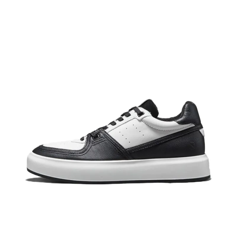 Ecco Skateboard Shoes Men's Black White-0
