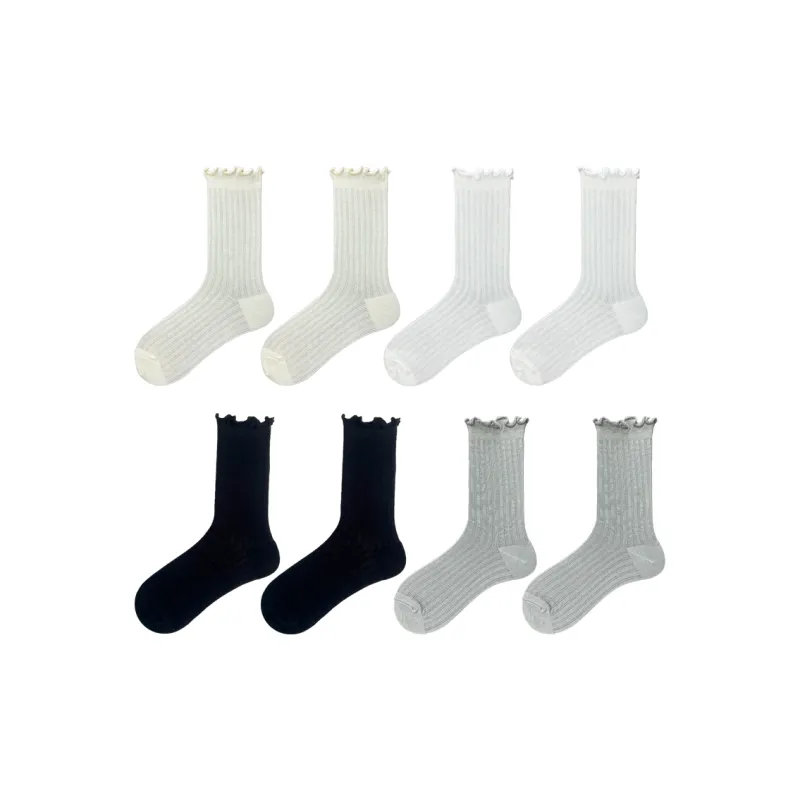 Evening Classroom Mid Calf Socks Women's 8 Pack-14