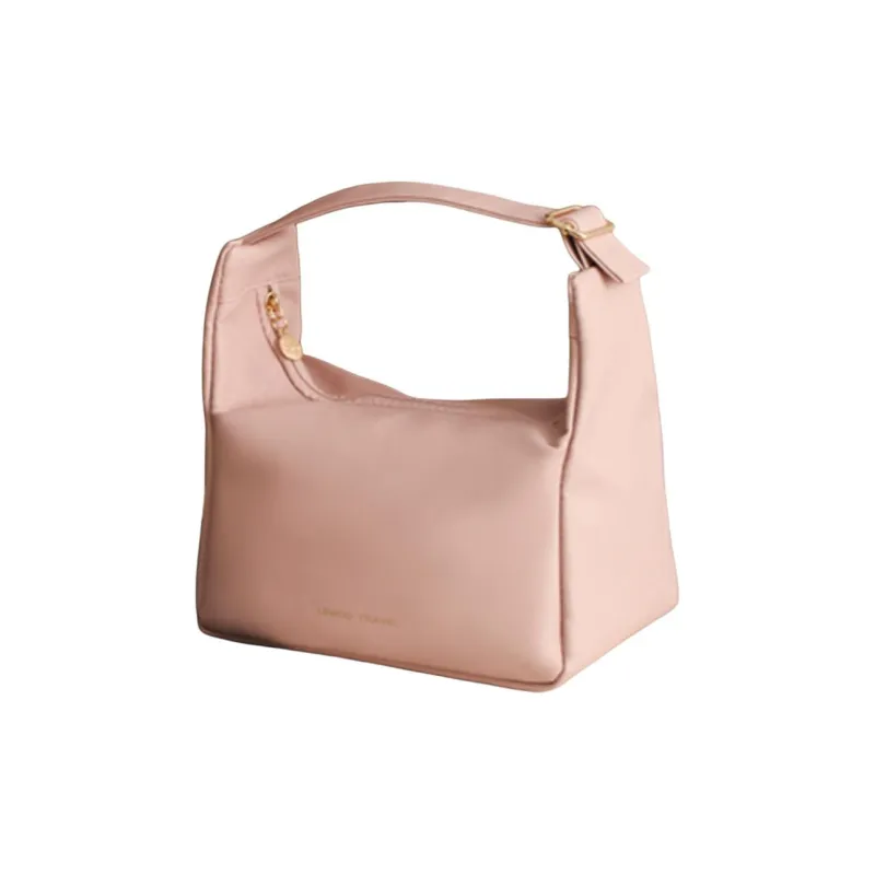LOHAS Travel Pu Leather Makeup Bag Regular Women's Black/Pink-5