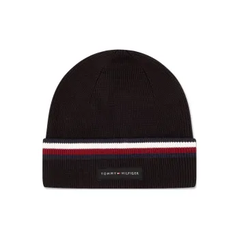 Tommy Hilfiger Cotton Beanies Men's Black