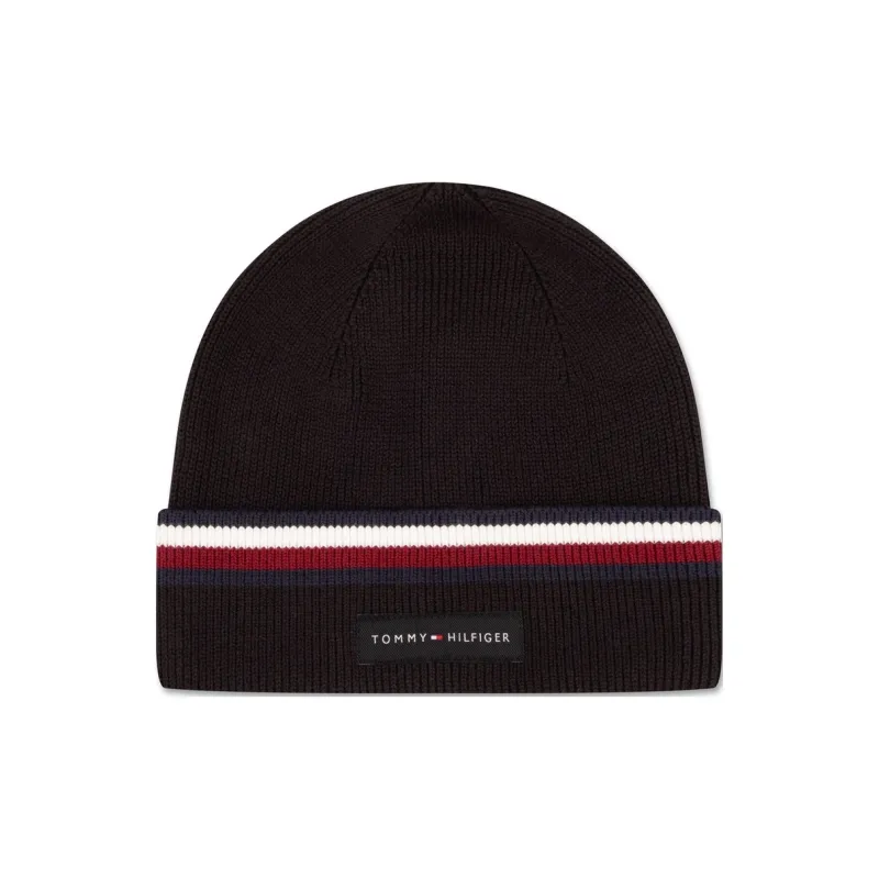Tommy Hilfiger Cotton Beanies Men's Black-0