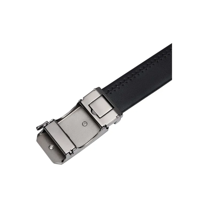 V.NINE Cow Leather Men's Belt Men's Black Width  3.5cm-4
