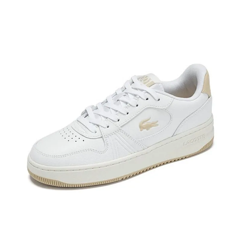 LACOSTE Slip Resistant Low Top Skateboard Shoes Women's White-1