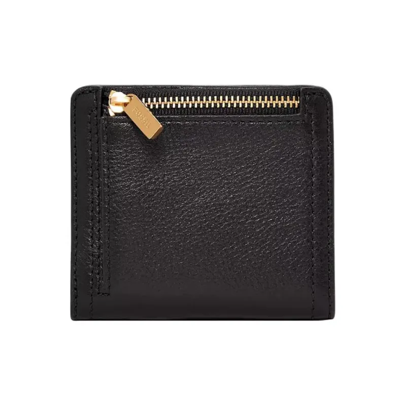 FOSSIL Leather Wallet Small Size Men's Black-1