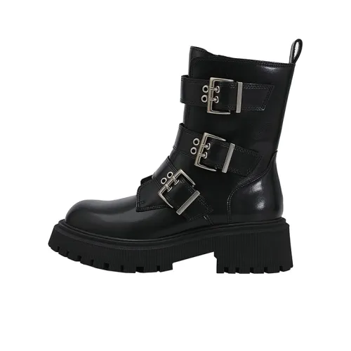 URBAN REVIVO Ankle Boots Women's Jet Black