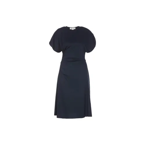 Victoria Beckham Short-Sleeved Dresses Women's Blue