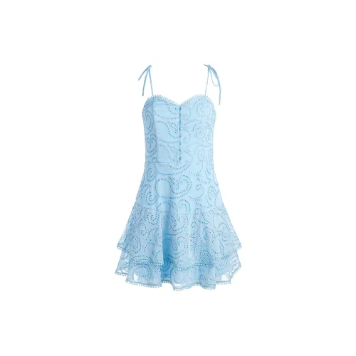 ALICE+OLIVIA Slip Dresses Women's Sky Blue