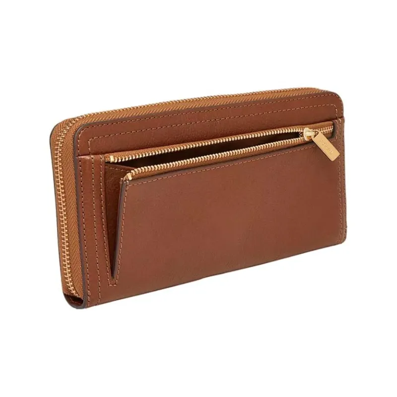 FOSSIL Leather Wallet Unisex Brown-2