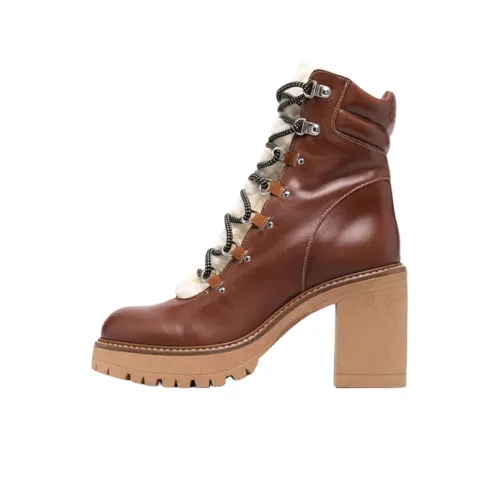 PINKO Ankle Boots Women's Brown/White