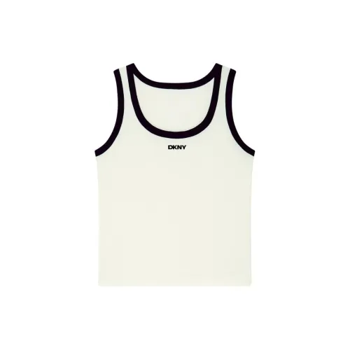 DKNY Tank Tops Women's Black/White