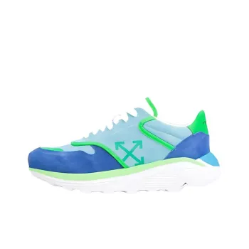 OFF WHITE Slip Resistant Low Top Casual Shoes Men's Blue Green
