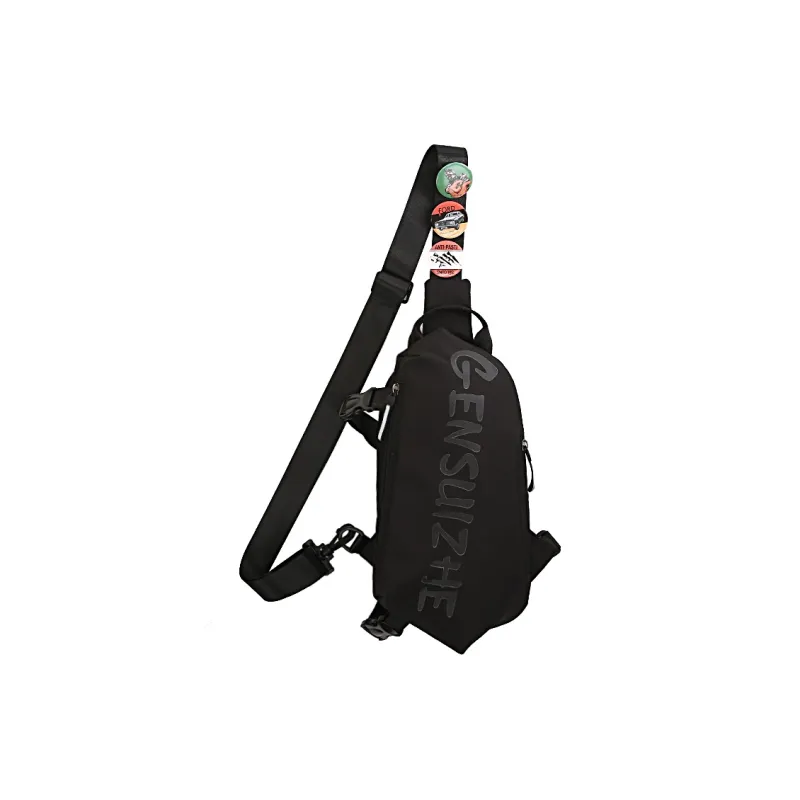 OURFUN Canvas Sling Bag Regular Unisex White/Gray/Black/Army Green-5
