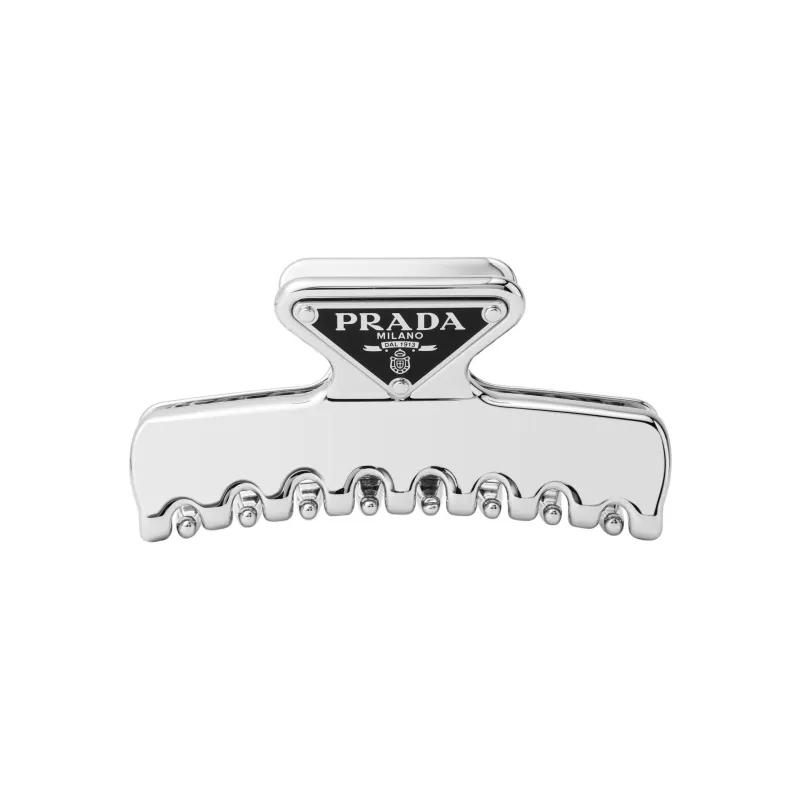 PRADA Triangle logo Claw Clip-1