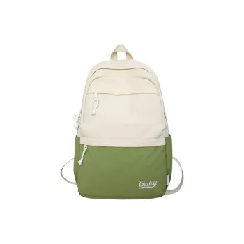 Huangmu Nylon Backpack Regular Unisex Brown & Black/Gray & Blue/White & Brown/White & Green/Gray
