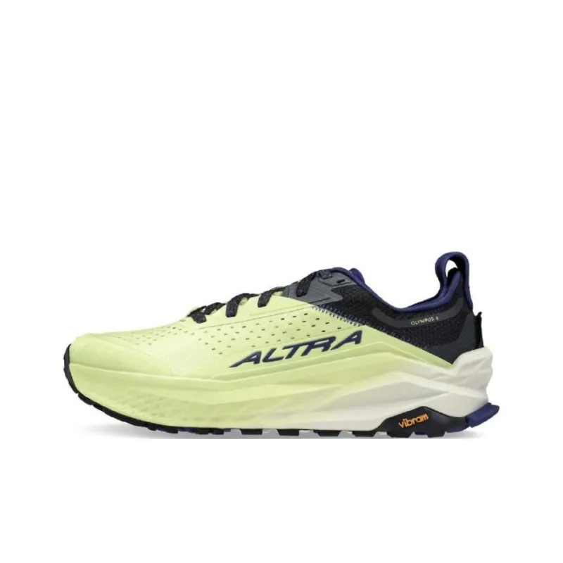 Altra Anti Slip Wear Resistant Low Top Trail Running Running Shoes Unisex Green Yellow Black-0
