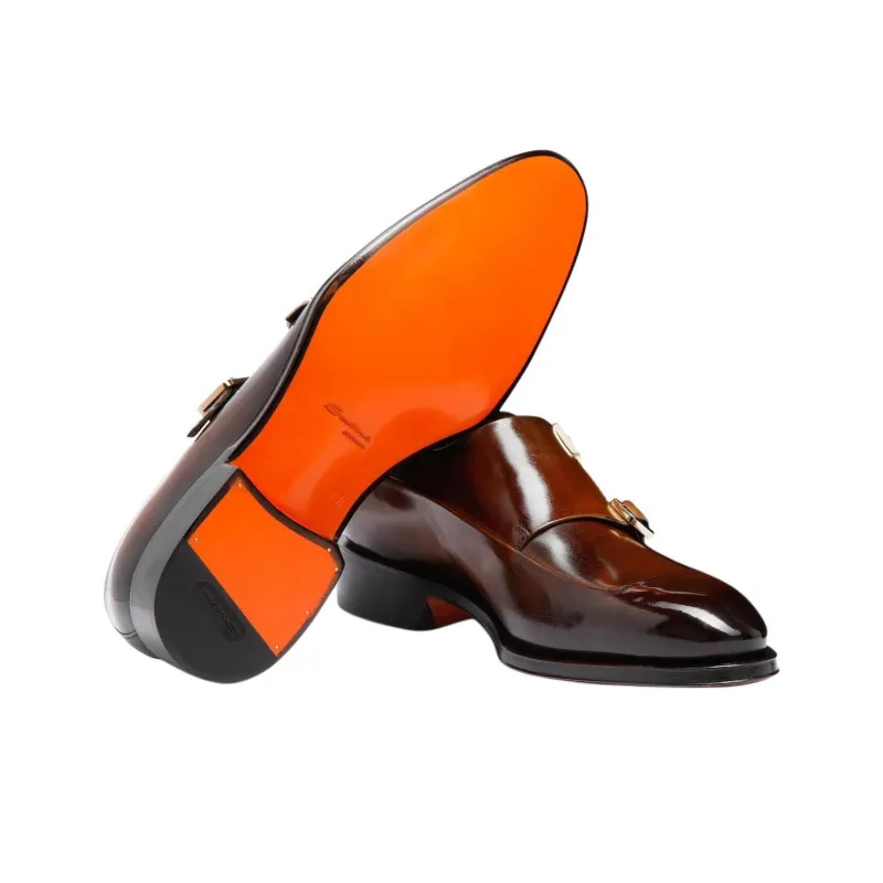 Santoni Dress Shoes Men's Brown-4