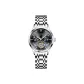 White Case Black Dial White Steel Band