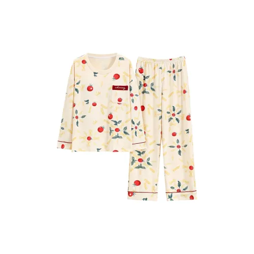 FENTENGCARE Pajama Set Women's Apricot