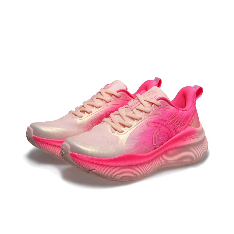 HUITENG Running Shoes Unisex Low Top Rainbow Pink/Dream Purple/Sky Blue/Sunrise Orange/Midnight Black-26