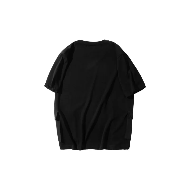 MOBI GARDEN T Shirt Half Sleeve Top Unisex Black-1