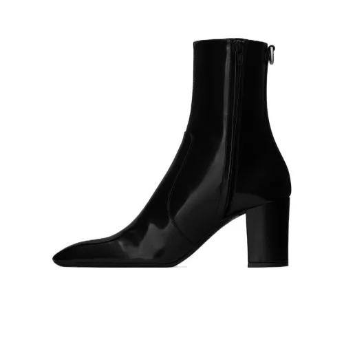 SAINT LAURENT XIV 80mm Leather Ankle Boots