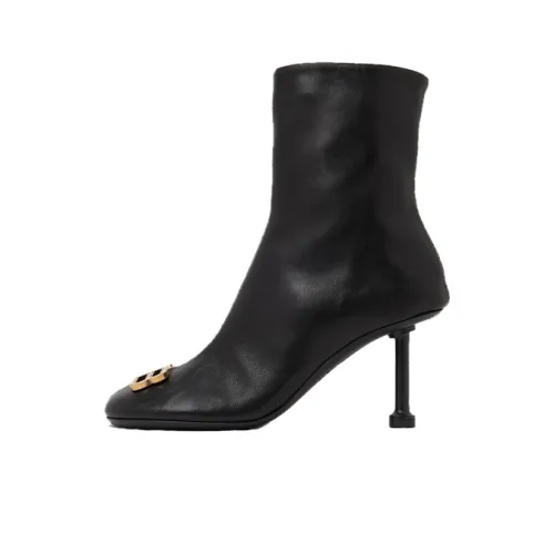 Balenciaga Groupie Bootie 80mm Leather Boots