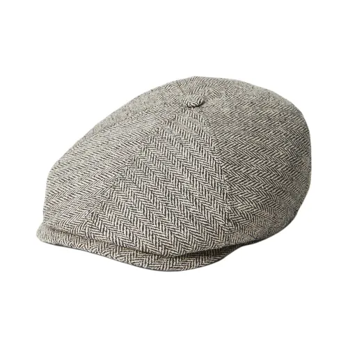 STETSON Silk Polyester Cotton Berets Unisex Gray