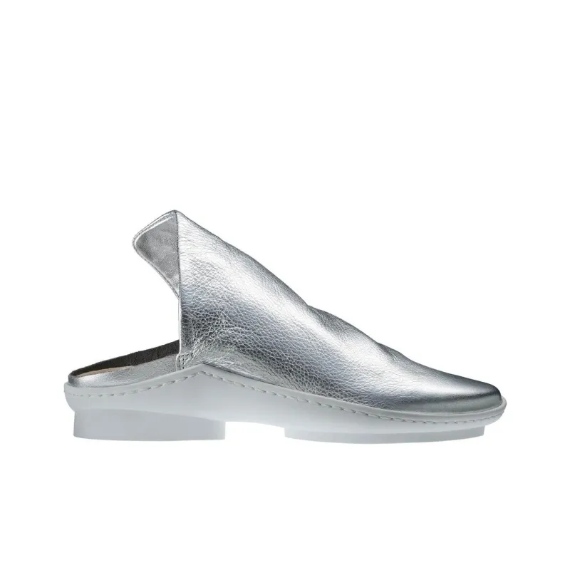 Trippen Wrap-toe Slippers Women's Silver-1